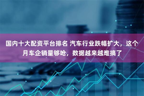 国内十大配资平台排名 汽车行业跌幅扩大，这个月车企销量够呛，数据越来越难搞了